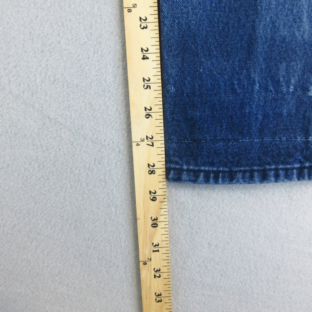 Memphis Jeans Womens 7/8 VTG Blue High Waisted Mom Jeans Tapered Leg 100% Cotton - Picture 8 of 12